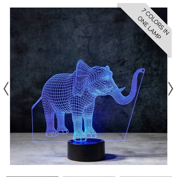 ELEPHANT 3D ILLUSION LAMP - Picture 10 of 11